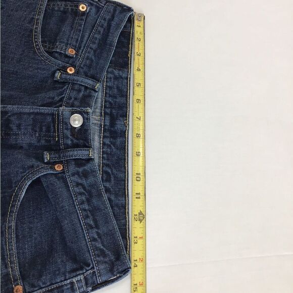 Levi’s 501 Button Fly Jeans Dark Wash Size 32 X 30 Unisex - Picture 9 of 11